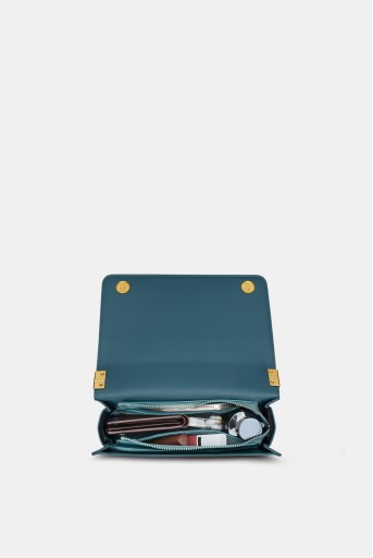 PS-SQFC1910043N3  Lavie X Payal Singhal Limited Edition Teal Anar Mor Print Women's Flap Sling bag