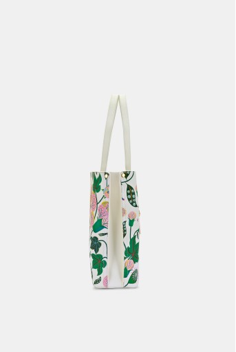 PS-HQFC1920021N4  Lavie X Payal Singhal Limited Edition White Abutilon 3C Women's Tote Bag