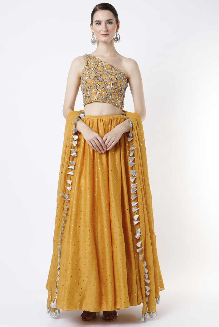 Buy Stylish One Shoulder Lehenga Choli Collection At Best Prices Online