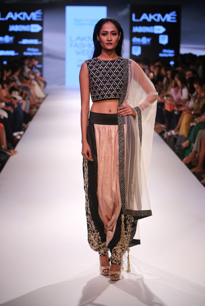 Crop Top Pants and Dupatta