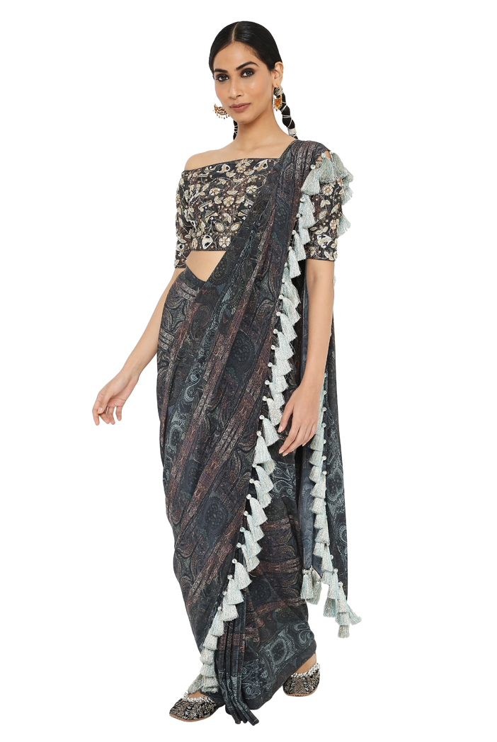 Pre Stitched Collection Of Ready To Wear Sarees Online - Stylecaret.com
