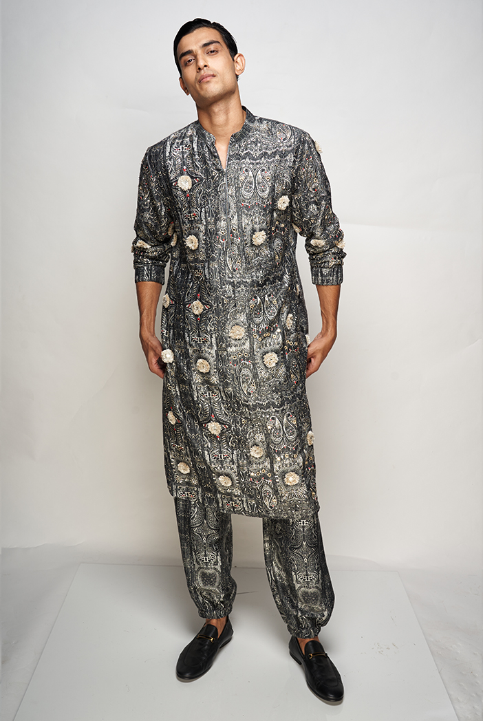 Buy White 2-Piece Ethnic Suit for Men by TREEMODA Online | Ajio.com