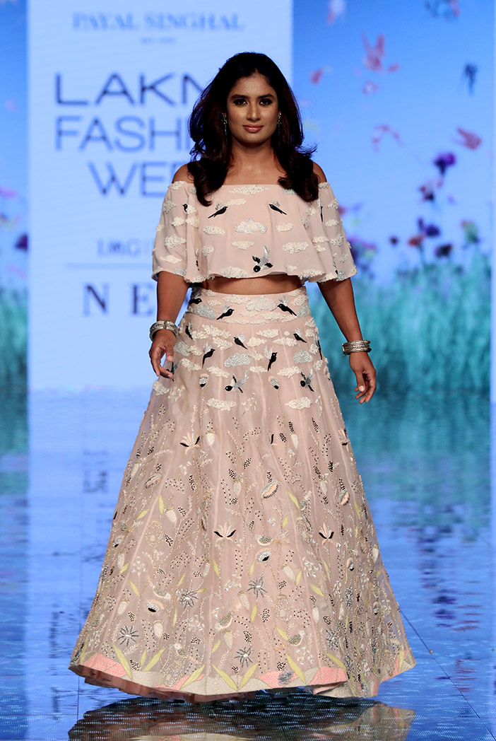 Rose Pink Embroidered Blouse And Palazzo With Dupatta | Payal Singhal –  KYNAH