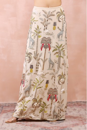 PS-CS0065  Stone Embroidered Choli And Skirt